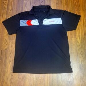 Travis Mathew Black Golf Polo Shirt Men's Size Large Casual Athletic Tee A98